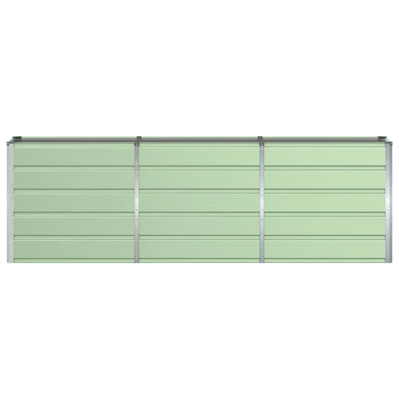 Jardinière design moderne polyvalente 160 x 40 x 75 cm en acier vert 02_0059263