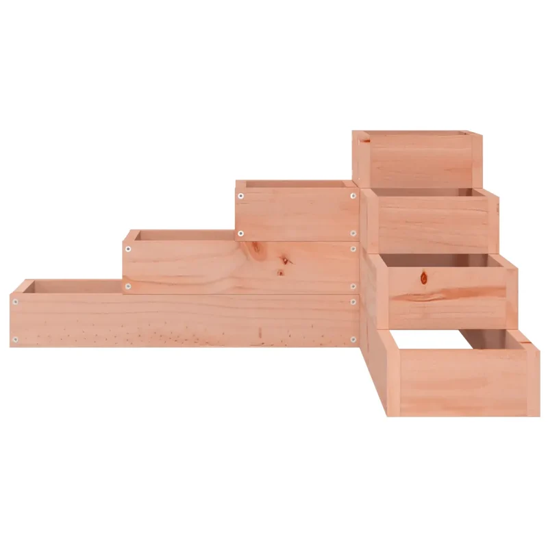 Jardinière en coin 4 niveaux 80,5 x 79 x 36 cm design moderne extérieur en bois de douglas naturel 02_0048508