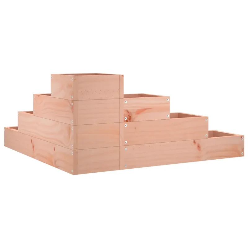 Jardinière en coin 4 niveaux 80,5 x 79 x 36 cm design moderne extérieur en bois de douglas naturel 02_0048508