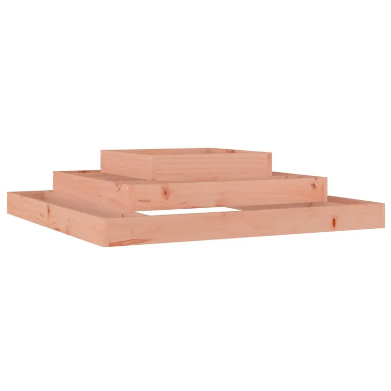 Jardinière 3 niveaux jardin extérieur 110 x 110 x 27 cm en bois de douglas massif 02_0048484