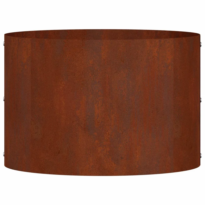Anneau de jardinière rond extérieur design moderne 30 x 30 x 20 cm en acier patiné 02_0052244