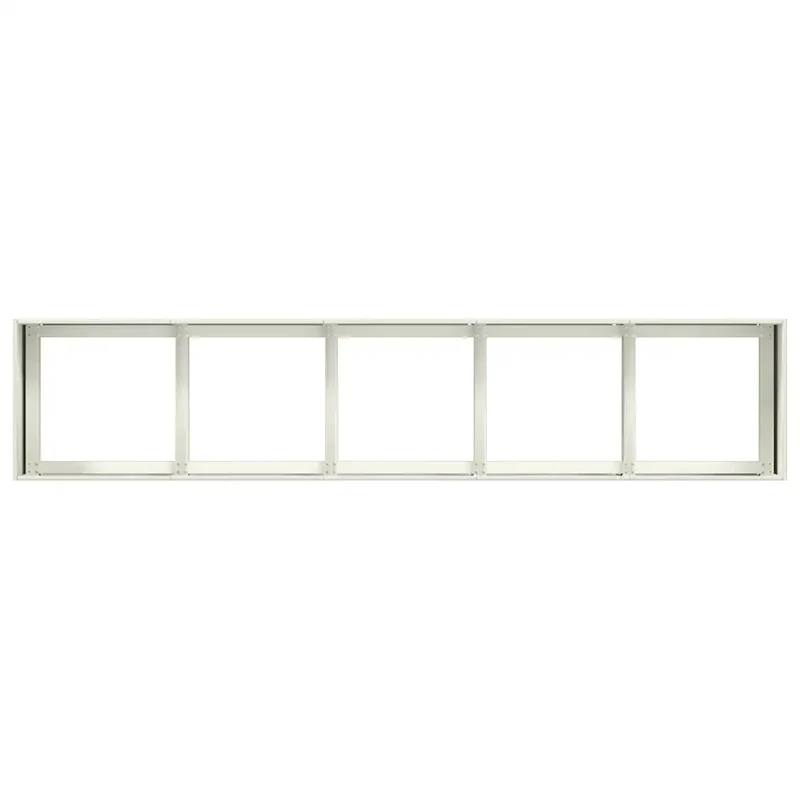 Jardinière rectangle design moderne extérieur 200 x 40 x 40 cm avec drainage efficace en acier laminé à froid blanc 02_0051472