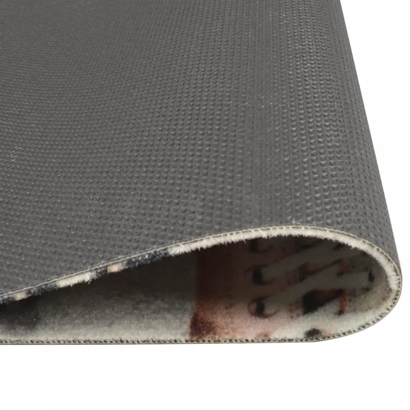 Tapis de cuisine lavable élégant design impression Shoezone 150 x 45 cm antidérapant en velours noir 02_0046053