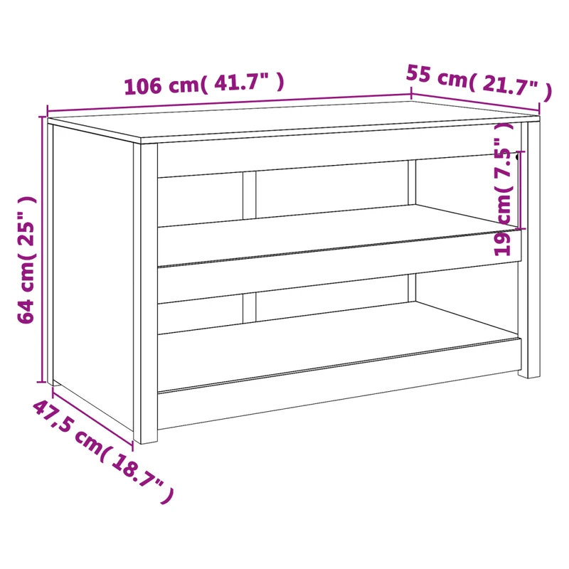 Armoire de cuisine d'extérieur modulable 106 x 55 x 64 cm grand espace de rangement design moderne en bois massif douglas 02_0049231