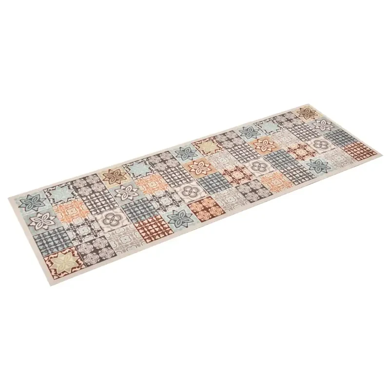 Tapis rectangulaire lavable antidérapant cuisine salle à manger 150 x 45 cm en polyamide multicolore 02_0046543