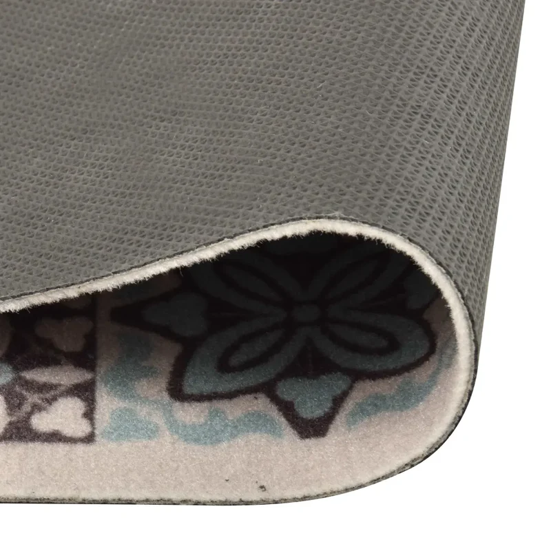 Tapis rectangulaire lavable antidérapant cuisine salle à manger 150 x 45 cm en polyamide multicolore 02_0046543