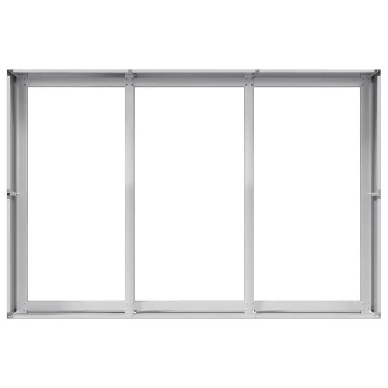 Jardinière rectangulaire moderne pour jardin équilibreur de terre 120 x 80 x 40 cm en acier galvanisé 02_0051533
