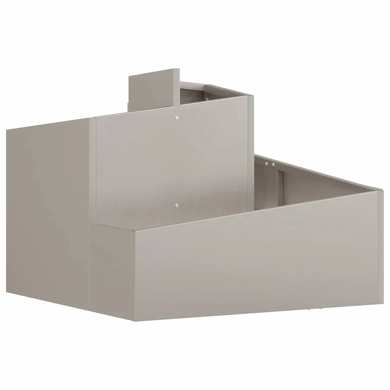 Cache-pot de jardin carré moderne 60 x 60 x 50 cm résistant intempéries style industriel en acier marron 02_0052217