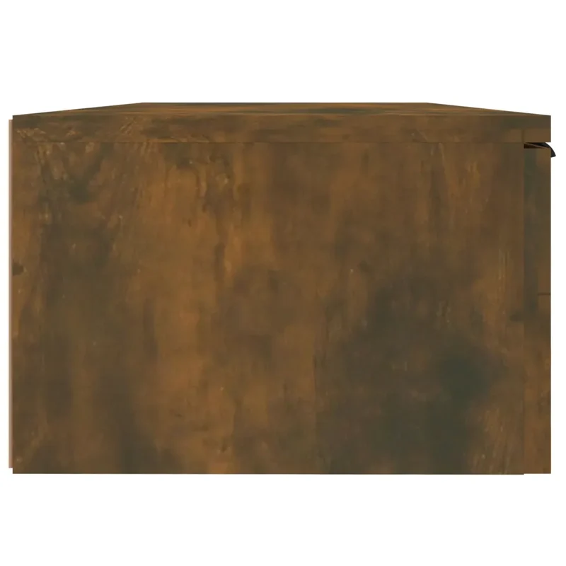 Lot de 2 armoires murales élégantes bois d'ingénierie 68 x 30 x 20 cm pour rangement organisé en bois chêne fumé 02_0055226