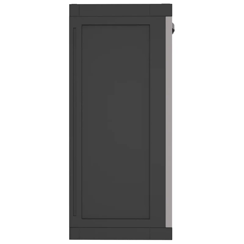 Armoire de rangement extérieure design compacte jardin 65 x 37 x 85 cm avec étagère réglable en PP gris 02_0047409
