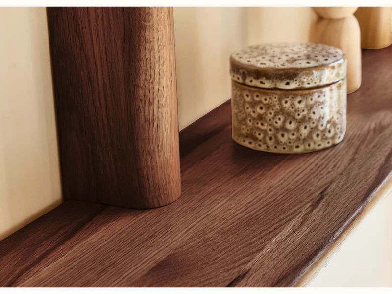 Étagère murale en bois massif BAOBAB - 4 tablettes