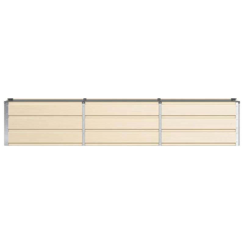 Jardinière design moderne minimaliste intérieur extérieur 240 x 40 x 45 cm en acier ivoire 02_0059141
