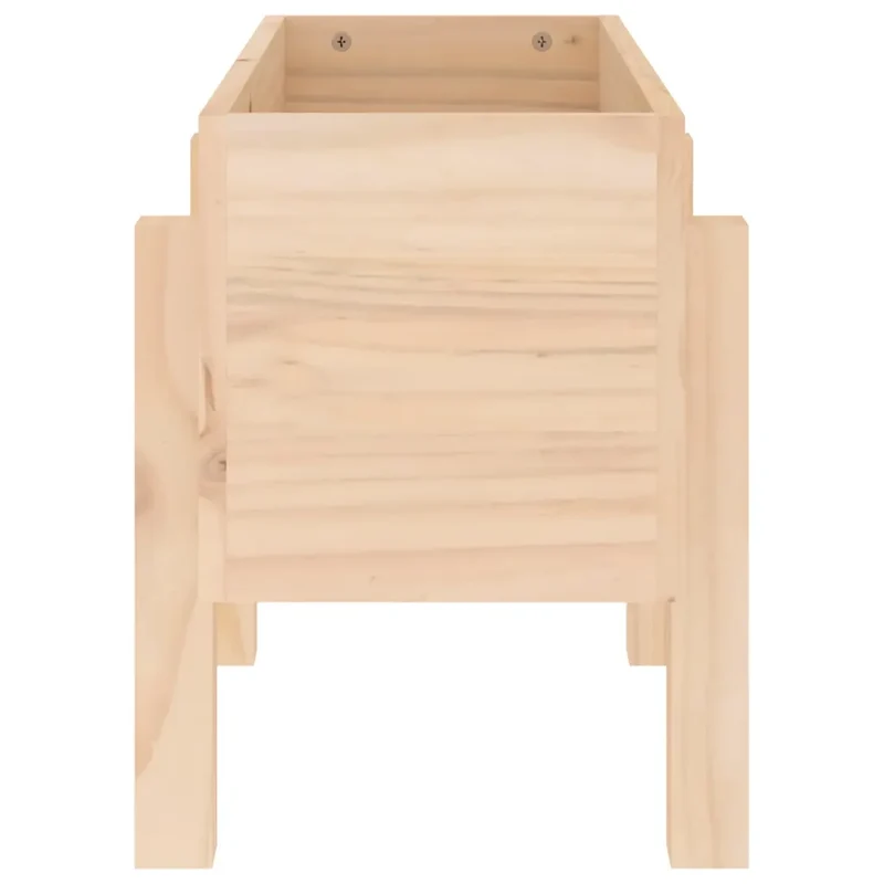 Jardinière rectangulaire décorative outdoor 62 x 30 x 38 cm en bois massif de pin 02_0048495