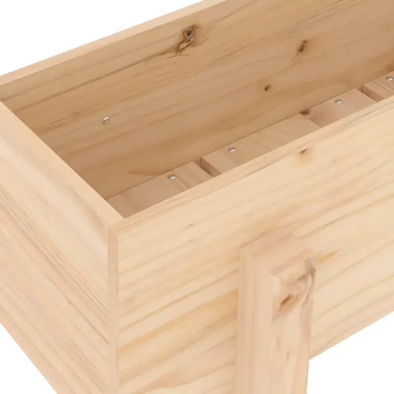 Jardinière rectangulaire décorative outdoor 62 x 30 x 38 cm en bois massif de pin 02_0048495