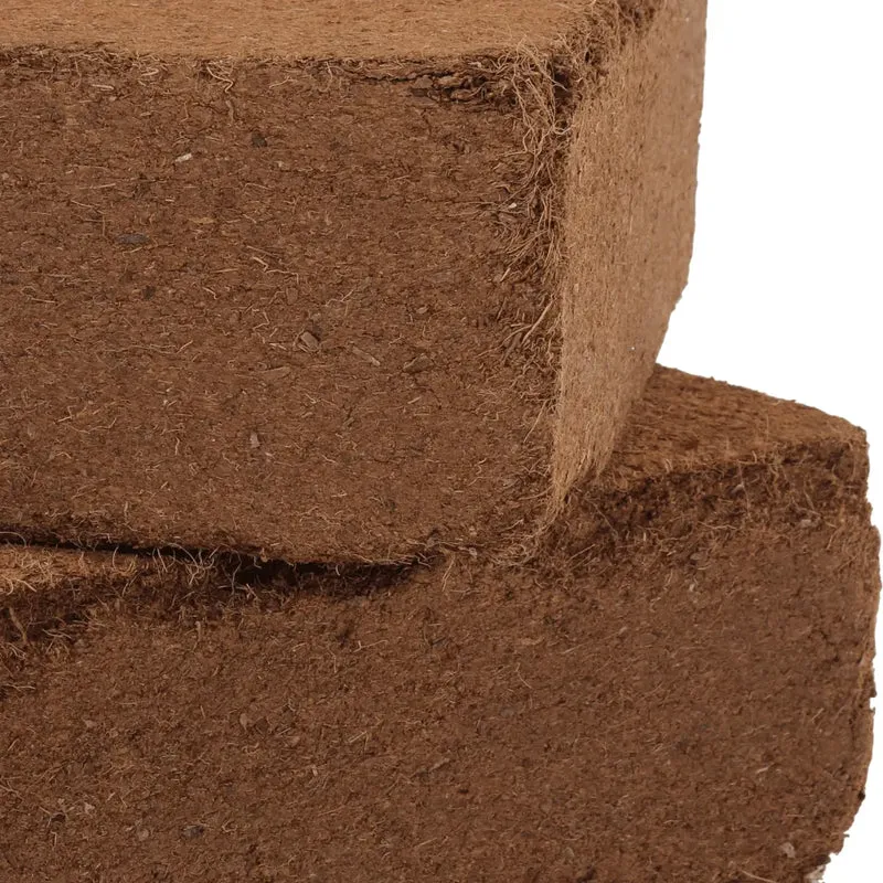 Lot de 5 blocs d'écorce de noix de coco 25 kg culture biologique naturelle jardin améliore rétention en fibre de coco naturel 02_0046201