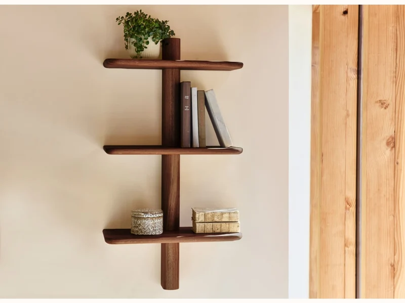 Étagère murale en bois massif BAOBAB - 3 tablettes