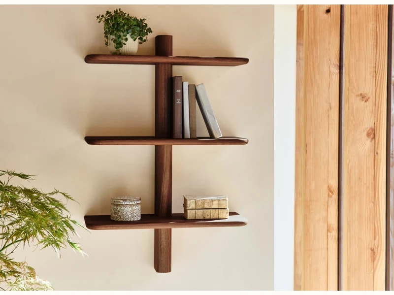 Étagère murale en bois massif BAOBAB - 3 tablettes