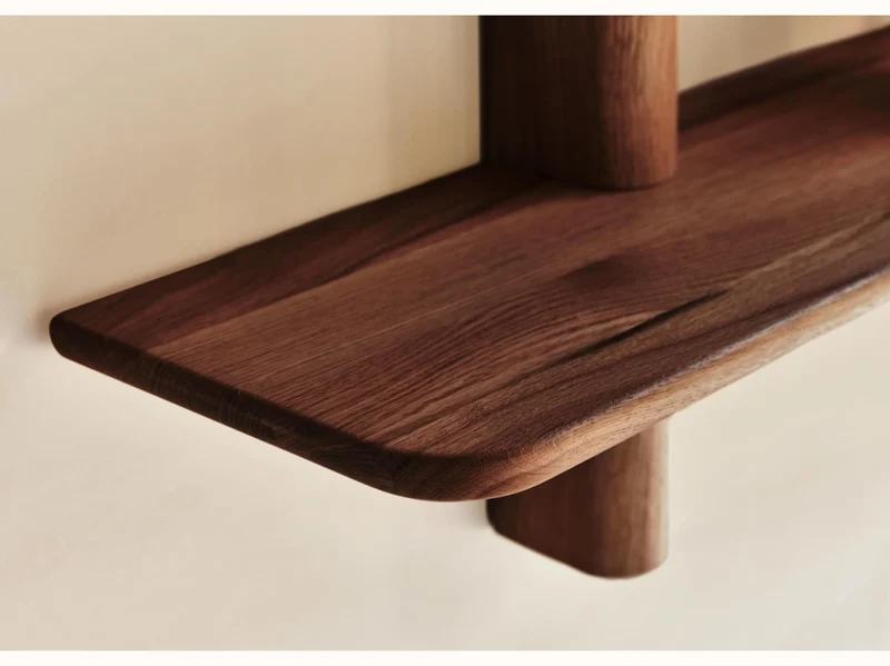 Étagère murale en bois massif BAOBAB - 2 tablettes