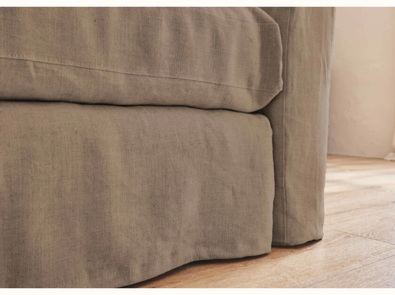 Fauteuil LENO en lin 60 cm