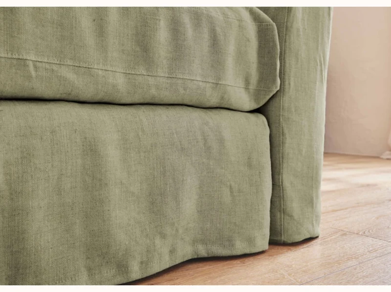 Fauteuil LENO en lin 60 cm