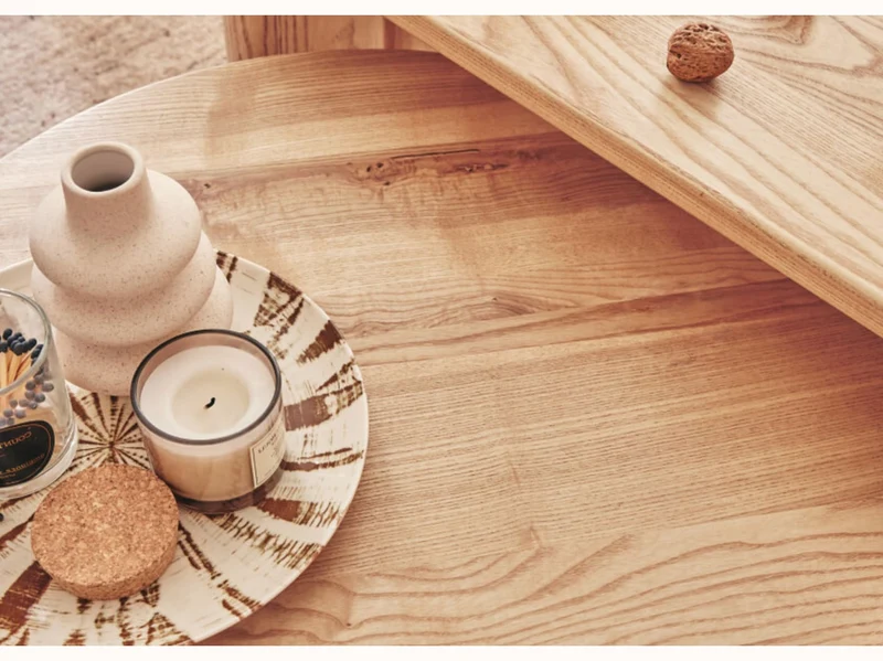 Table basse en bois ronde BAOBAB - 60 cm