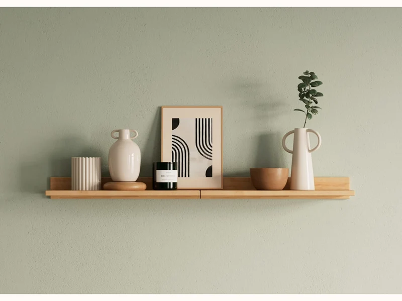 Tablette murale en bois massif AVA