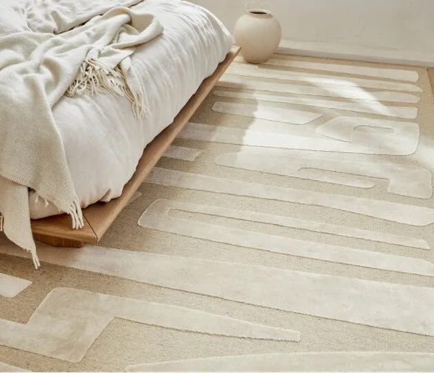 Tapis graphique en laine JOAO