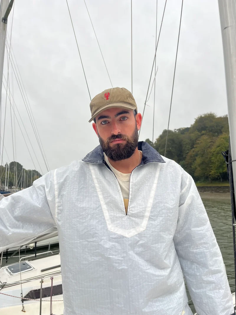 La Vareuse en lin bleu marine (L, XL)