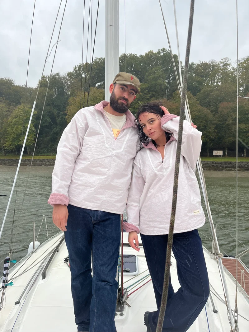 La Vareuse maille rose (XL)