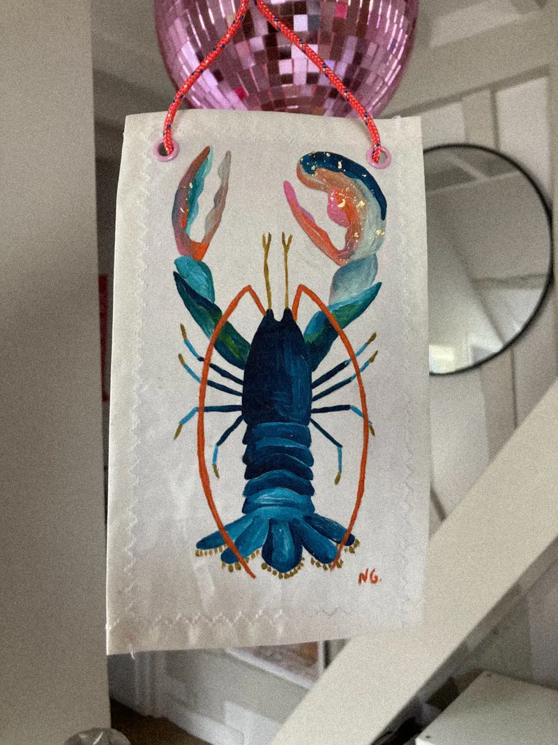 Le Homard sur voile recyclée