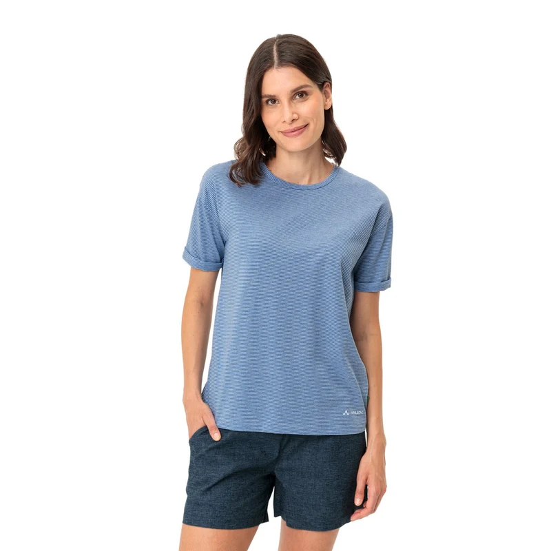 T shirt Vaude Femme respirant Mineo à rayures