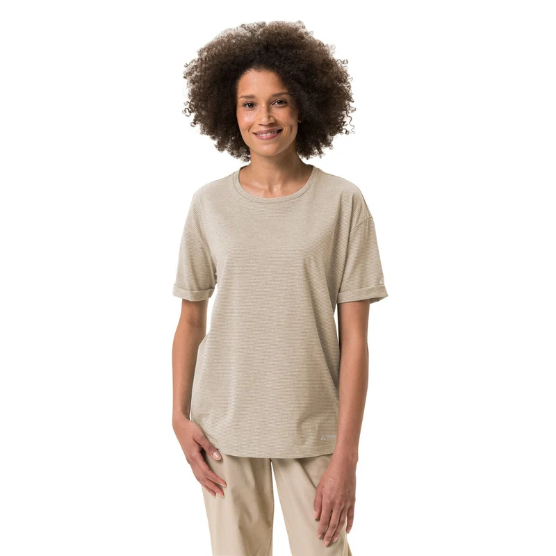 T shirt Vaude Femme respirant Mineo à rayures