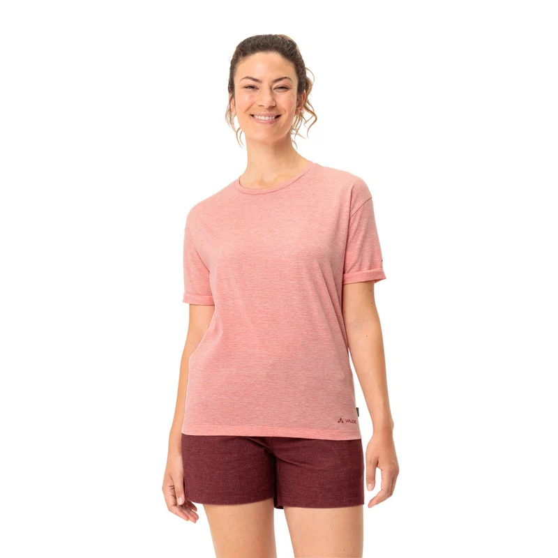 T shirt Vaude Femme respirant Mineo à rayures