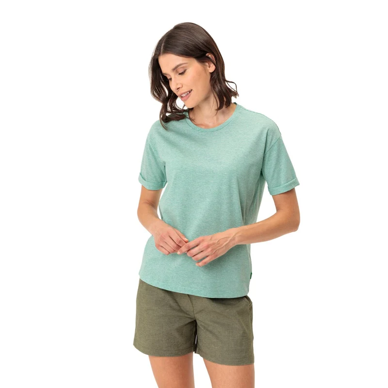 T shirt Vaude Femme respirant Mineo à rayures
